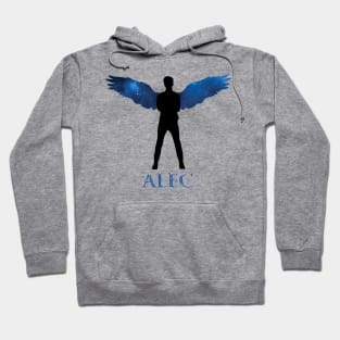 Shadowhunters / The mortal instruments - Alec Lightwood / Matthew Daddario angel (blue galaxy wings) - Malec gift idea Hoodie